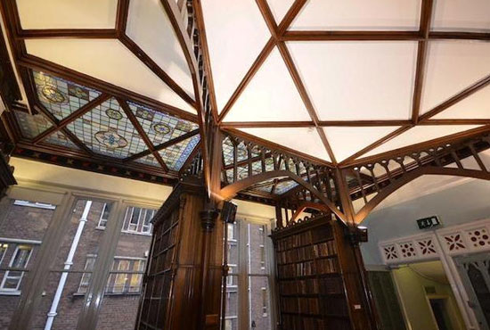 19th century Thomas Hartas-designed law library in city centre Manchester