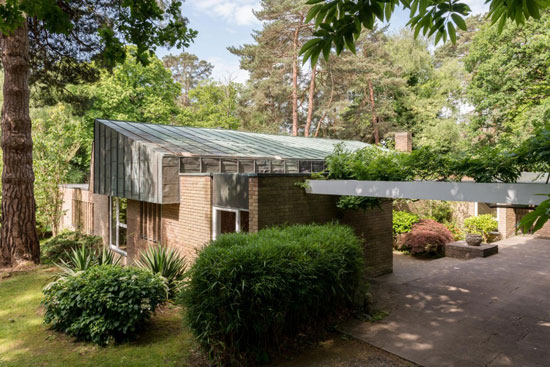 1960s Leslie Gooday-designed grade II-listed modernist property in St George's Hill, Weybridge, Surrey