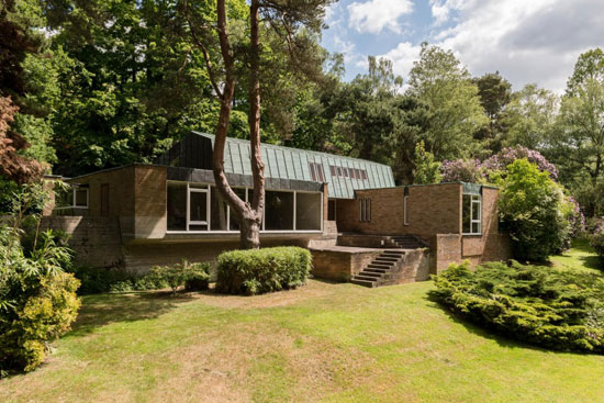 1960s Leslie Gooday-designed grade II-listed modernist property in St George's Hill, Weybridge, Surrey