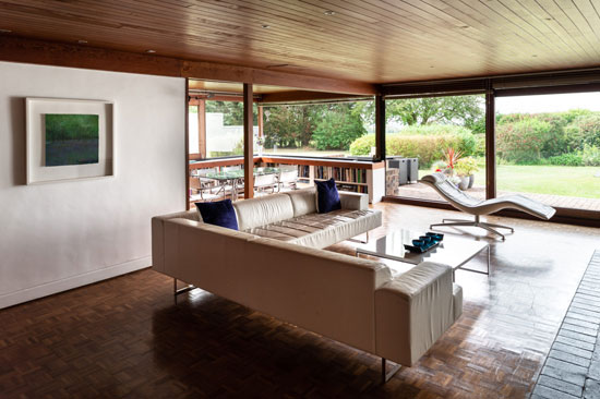 1960s Sir Philip Dowson midcentury modern house in Long Melford, Suffolk