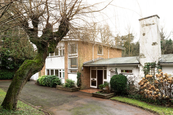 1960s Dennis Darbison midcentury modern house in Maidstone, Kent