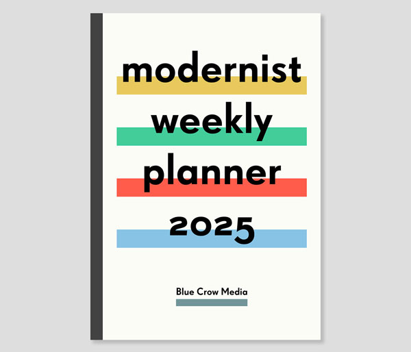 Limited edition Modernist Weekly Planner 2025
