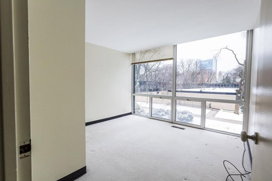 1950s Mies Van Der Rohe-designed townhouse in Detroit, Michigan, USA