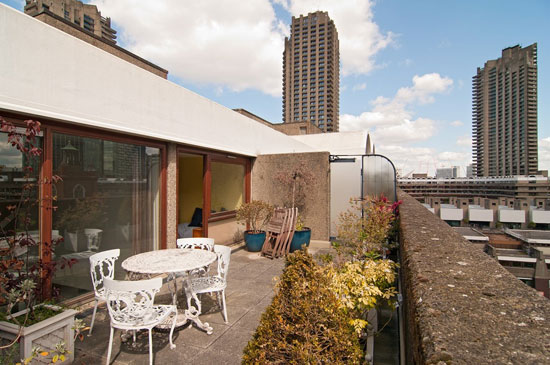 Barbican living: Split level apartment in Mountjoy House on the Barbican Estate, London EC2