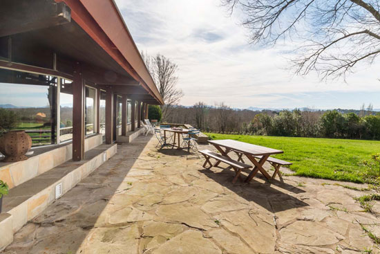 1970s Jean-Raphael Hebrard modern house in Arcangues, south-west France