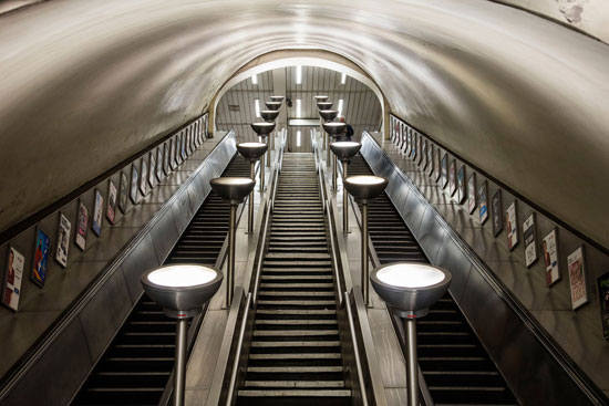 London Underground Architecture and Design Map by Blue Crow Media