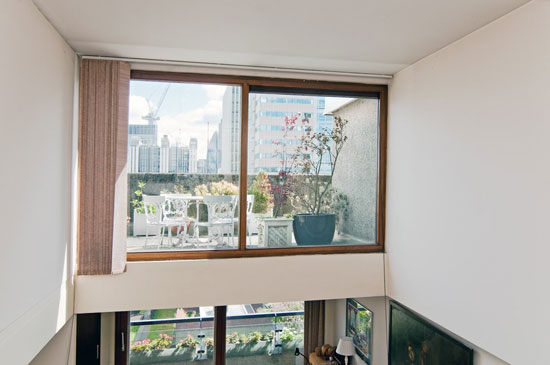 Barbican living: Split level apartment in Mountjoy House on the Barbican Estate, London EC2