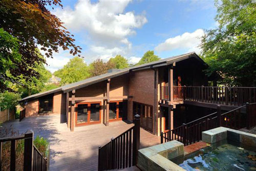 On the market: The Caimens architect-designed five-bedroom house in Nottingham – with its own indoor lagoon