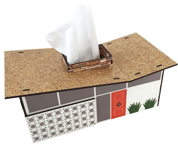 Spotted: Midcentury modern house tissue boxes