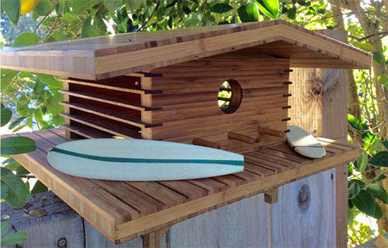 Design spotting: Midcentury modern birdhouses by Sourgrassbuilt