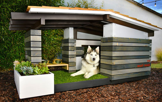 Midcentury modern dog house range by Pijuan Design