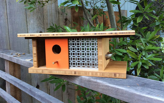 Design spotting: Midcentury modern birdhouses by Sourgrassbuilt