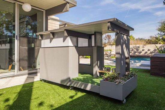 Midcentury modern dog house range by Pijuan Design