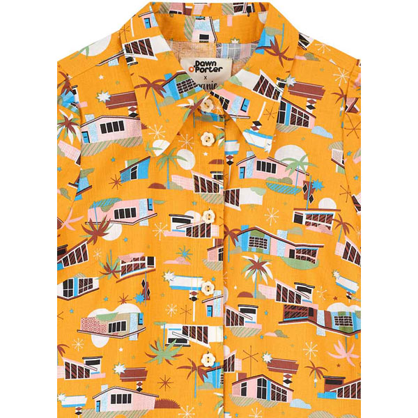 26. Dawn O’Porter X Joanie - Bellini Mid-Century Bungalow Print Shift Dress