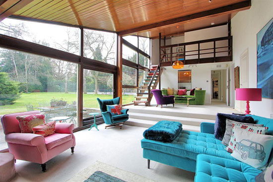 1960s midcentury modern house in Woodham, Surrey