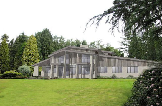 1960s John Madin-designed Juniper Hill midcentury modern property in Lapworth, West Midlands