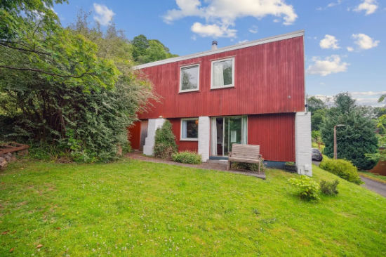 1970s modern house in Milton Hill, Dumbarton, Scotland