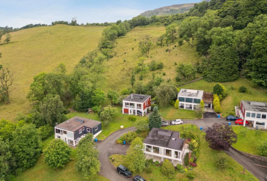 1970s modern house in Milton Hill, Dumbarton, Scotland