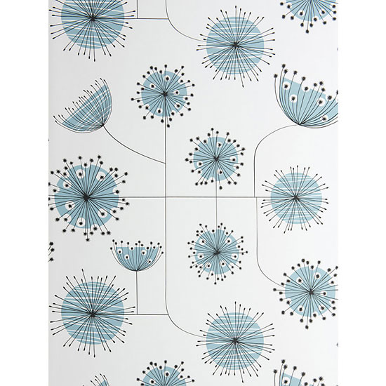 1950s-style Dandelion Mobile wallpaper range by MissPrint