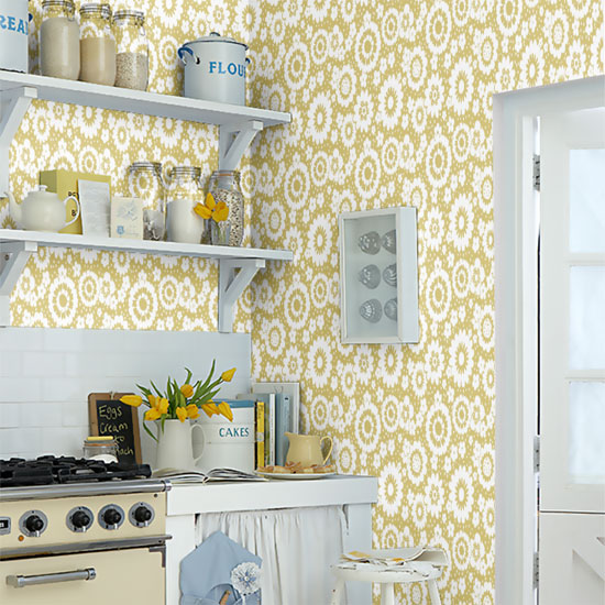 Design spotting: 1960s-style Mod Meadows wallpaper by Layla Faye