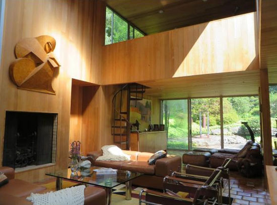 1970s Myron Goldfinger-designed modernist property in Wilmington, Vermont, USA