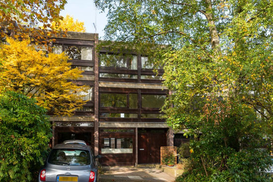 On the market: 1960s Harley Sherlock-designed modernist townhouse in London N6