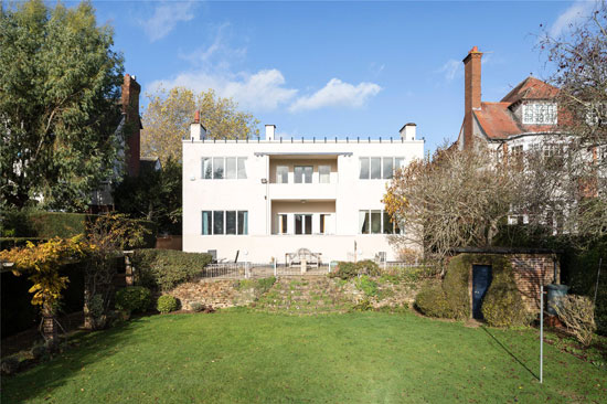 1920s Peter Behrens-designed New Ways art deco house in Northampton, Northamptonshire