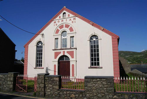 nef1 Disused Stryd Moriah chapel in Nefyn, Gwynedd, North Wales