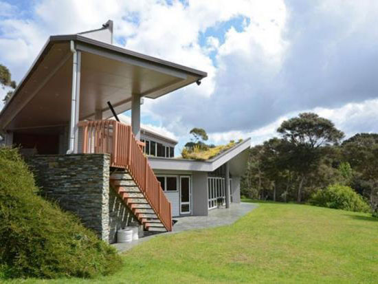 new2 Midcentury-style four bedroom house in Haruru, Northland, New Zealand - with nuclear bunker
