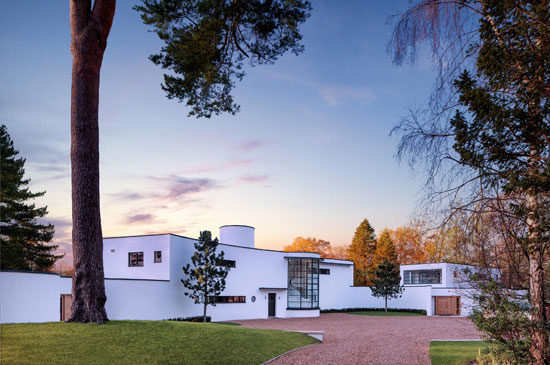 Oliver Hill-designed Cherry Hill art deco house on the Wentworth Estate, Surrey