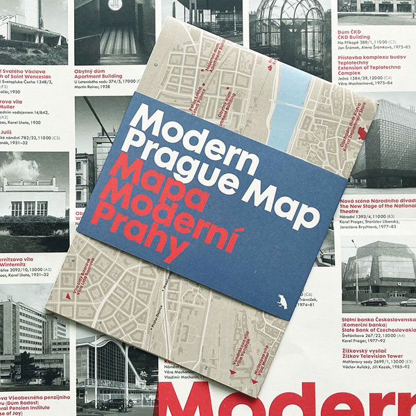 Modern Prague Map by Blue Crow Media