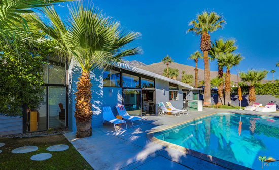 1950s William Krisel-designed midcentury modern property in Palm Springs. California, USA