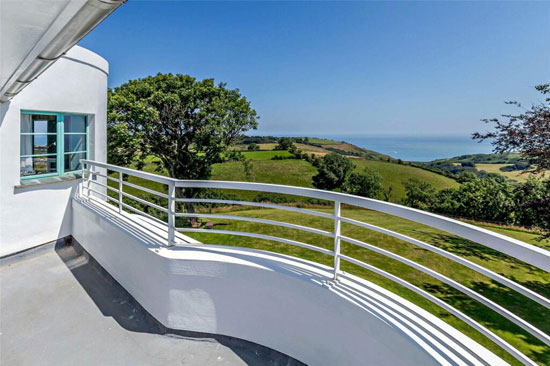 1930s art deco Penhill House in Brixham, Devon