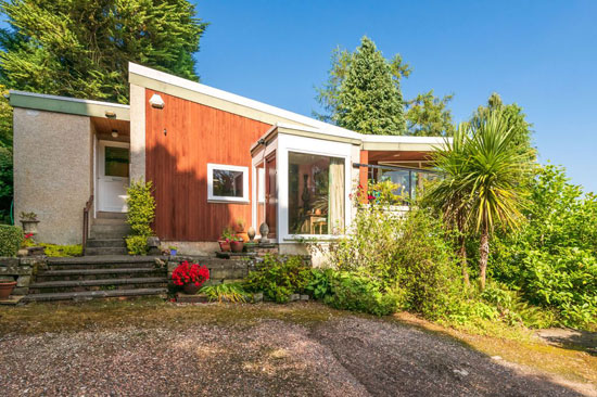 1960s midcentury modern house in Rait, Perth and Kinross, Scotland
