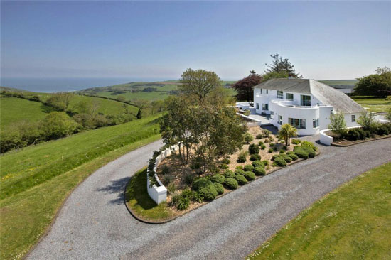 1930s art deco Penhill House in Brixham, Devon