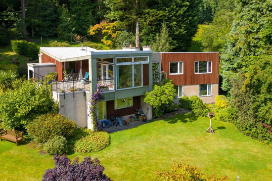 1960s midcentury modern house in Rait, Perth and Kinross, Scotland