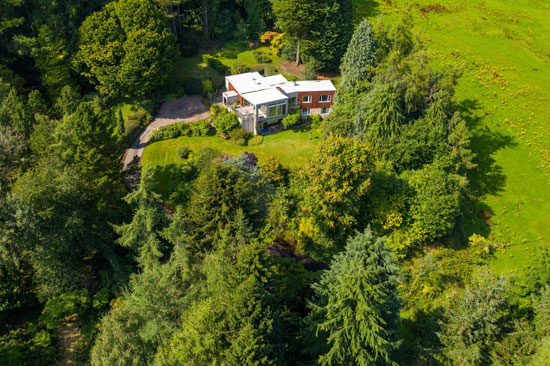 1960s midcentury modern house in Rait, Perth and Kinross, Scotland