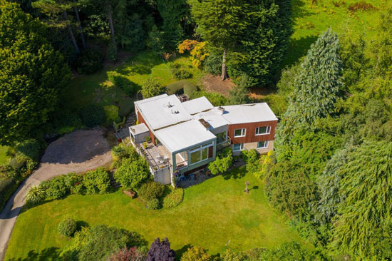 1960s midcentury modern house in Rait, Perth and Kinross, Scotland