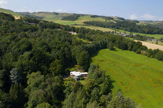 1960s midcentury modern house in Rait, Perth and Kinross, Scotland