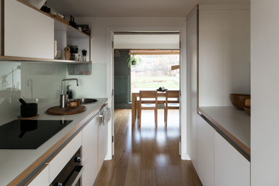 Apartment in the brutalist Park Hill development, Sheffield, South Yorkshire