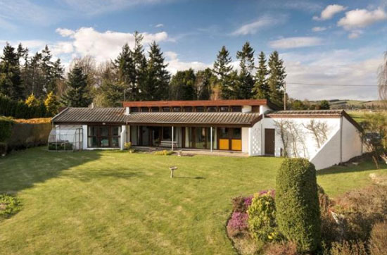 Crathinard 1970s modernist house in Blairgowrie, Perth and Kinross, Scotland