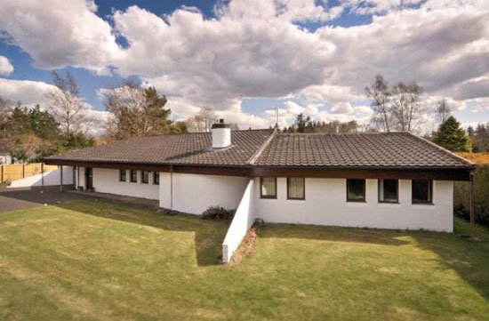 Crathinard 1970s modernist house in Blairgowrie, Perth and Kinross, Scotland