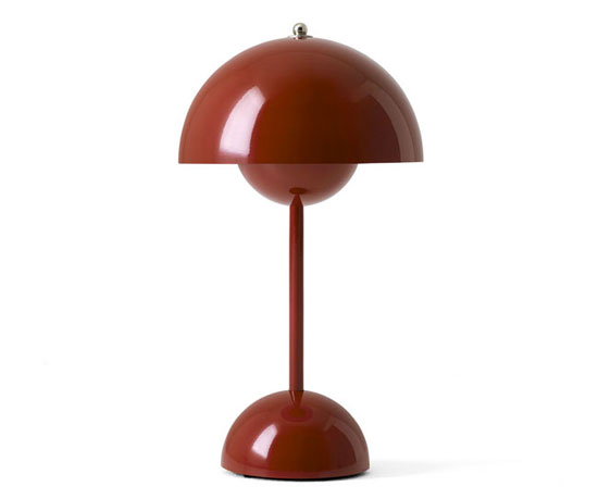 1960s Verner Panton Flowerpot Lamp goes wire-free