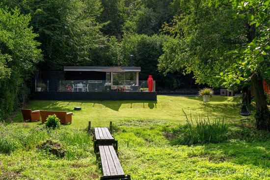 Glass box modernist house near Norwich, Norfolk