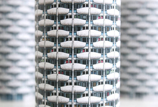 Paris Brut - miniature models of Parisian brutalism by Zupagrafika