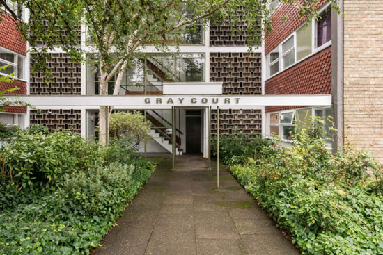 1950s modernism: Apartment in the Eric Lyons-designed Parkleys Span development in Richmond upon Thames, Surrey