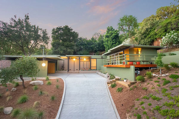 Calvin Straub midcentury modern house in Pasadena, California