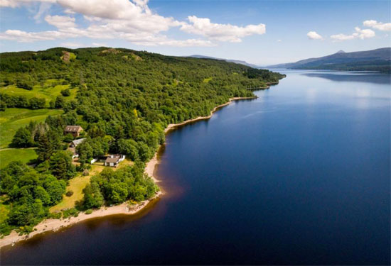 Grianan 1960s modernist property in Kinloch Rannoch, near Pitlochry, Scotland