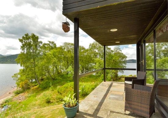 Grianan 1960s modernist property in Kinloch Rannoch, near Pitlochry, Scotland