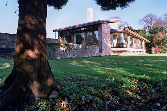 1960s Trevor Dannat-designed midcentury modern Pitcorthie House in Colinsburgh, Eastern Fife, Scotland